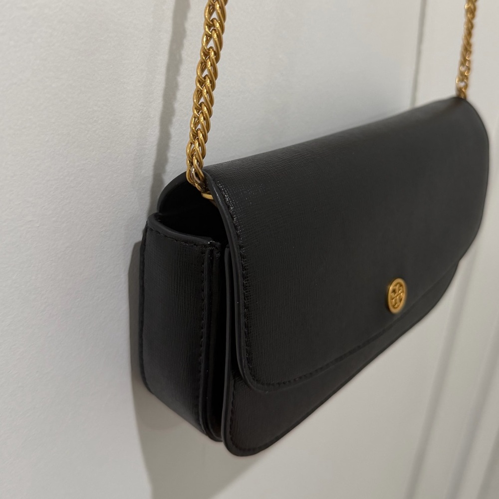 Tory Burch Black and Gold Crossbody Bag - Picture 5 of 10